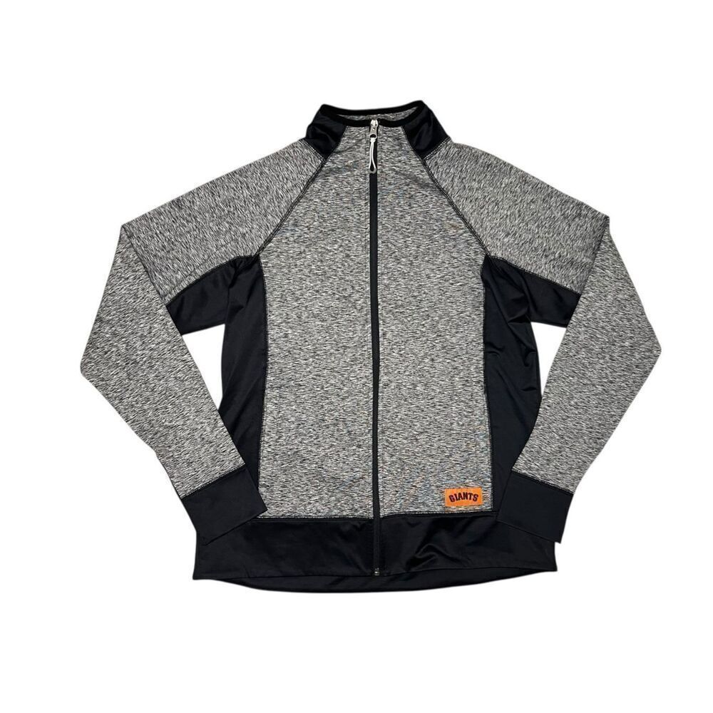 G-III‎ 4her MLB Women’s Medium San Francisco Giants Jacket Full Zip Gray Black
